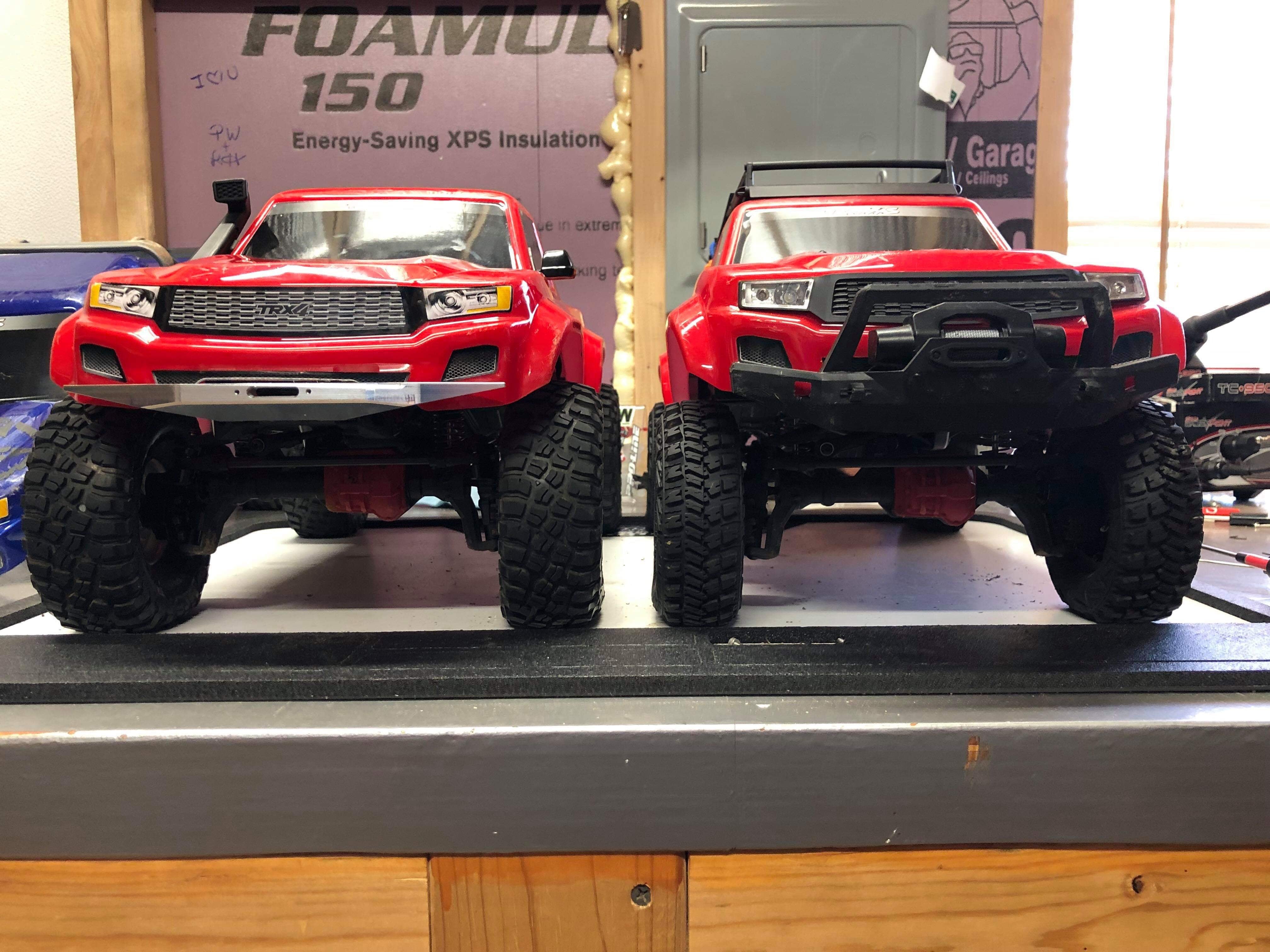 TRX4 Bronco High Clearance Machined Aluminum Bumpers Front and Rear With Accessories Included!